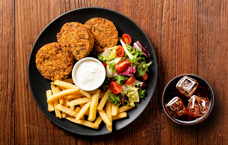 Falafel On Plate